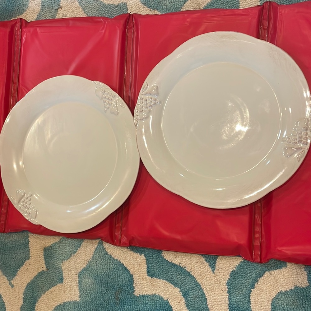 90s 13x13 Casa Stone by Casafina Oversized Plates X 2